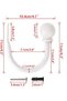 A pair of lightweight metal curtain hooks - vintage wall-mounted curtain tiebacks, white - 2
