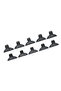Mini coat hooks (10-piece pack) suitable for bathrooms, doors, and home use. - 4