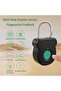 Smart Fingerprint Padlock with Emergency USB Port (black), waterproof quick-unlock locker lock. - 3