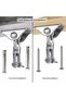 Innovative ceiling hooks made of 304 stainless steel, with a load capacity of 500 kg, 360° rotation, for concrete and wood surfaces, and can be... - 2