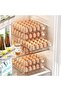 Suitable for 40-piece Egg Holder for Refrigerator Stackable Container Fresh Box 2-Tier Transparent BPA-Free - 3