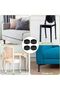 A set of 4 non-slip rubber furniture leg pads, bedside cushioning pads, and table and chair leg protectors (5x5 cm, black). - 3