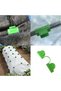 50-Pack Greenhouse Mounting Clips - Greenhouse Film Fixing Clips - Suitable for Gardens and Greenhouses - Green - 2