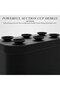 Suitable for Drawer Organizer Bathroom 5 Compartments Silicone Suction Cup Kitchen Desk Black - 3