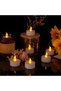 50 Flameless LED Candles for Holidays and Events - Yellow Flickering Lights - 3