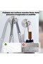 Kitchen & Bathroom four-piece suction cup hook set - reusable - no drilling required - strong & wall hooks - bath sponges & coats - silver - 4