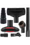 7-Piece Universal Vacuum Cleaner Accessory Kit Wet Dry Plastic Hose Adapter Horsehair Brush Extension Stick Flexible Crevice Tool