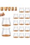 16-Piece Chair Leg Covers - Silicone Non-Slip Floor Protectors - For 3.4-5.0 cm Diameter Legs