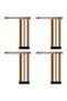 set of 4 metal furniture legs – made of aluminum alloy – height adjustable by 200 mm – maximum load capacity of 300 kg – easy to assemble
