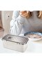 Suitable for Freezer Dumpling Box Storage Stainless Steel Fridge Organizer Fruit Sealed Container - 5