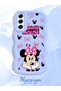 Samsung Galaxy S21 Fe Compatible Wavy Frame Mouse Cartoon Patterned High Quality Silicone Phone Case