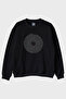 Π Pi Printed Math Themed Black Crew Neck Sweatshirt