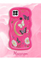Redmi 9C/10A Compatible Wavy Frame Moon Butterfly and Flower Pattern Silicone Phone Case