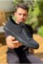 Zrk-X110 Premium Comfortable Slip-On Laceless Breathable Knitwear Men's Shoes Black