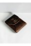 100% Genuine Crazy Cowhide Leather (Handbag, Wallet, Glasses Case, Keychain) Set Stylish and Minimalist - 6
