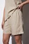 26Ysrt02246 Women's Stripe Detailed Shorts - 3