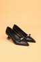 Women's Short Heeled Buckle Orthopedic Evening Dress Shoes High Heels - 4