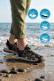 Men's Outdoor Trekking Sandals with Quick-Turn Closure, Closed Toe, Breathable, Khaki E339 m - 2