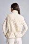 Warm Relax Fit Stand Collar Crinkle Fabric Quilted Zippered Vest H1613Ax26Au - 5