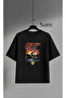 Guns N' Roses Printed Oversize Unisex Black T-Shirt - 100% Cotton Music & Rock Design Crew Neck Tee