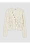 Rmz Gi̇yi̇m Farkiyla V Dikim Openwork Women's Knitwear Cardigan - 6