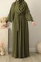 Eflin Dress Oil Green - 3