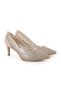 Women's Stiletto Evening Dress Shoes with Stones and Mesh, Pointed Toe, Medium Heel L047.5745 - 3