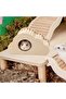 Cloud-shaped wooden hamster house with ladder, suitable for small pets, dimensions: 16 x 11 x 9 cm - 3