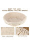 Two-piece linen cloth set, suitable for bread baking, proofing baskets, baker's cloth, 25 cm. - 2