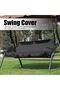 Outdoor swing chair cushion, three - seater cushion, waterproof replacement seat cover, swivel patio swing chair, outdoor protective cover, for...