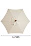 Replacement umbrella cover for 6-ribbed parasols - 3 meters - Waterproof - UV resistant - White (canopy only) - 3