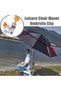 Set of 2 Foldable Double Parasol Holders for Fishing Chair – Aluminum, Universal, for Two Parasols, 360° Rotatable - 4