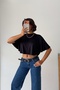 Crep Women's Oversize Crop T-Shirt Viscose Lycra Single Jersey Loose Basic T-Shirt - 7
