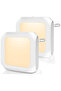 Two-pack LED nightlights with LED lamp holders and automatic dusk-to-dawn sensor - 2