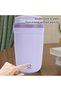 Self-stirring mug, 350ml/12oz, rechargeable stainless steel electric coffee mug, suitable for milk, cocoa, office, kitchen, travel, etc. - Purple - 3