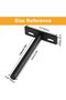 2-pack sturdy concealed floating shelf brackets, 10cm round 5-inch wall-mounted support brackets (black) - 4