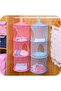 3-Compartment Mesh Hanging Storage Basket – Foldable Net Bag Organizer, Blue, For Toys, Clothes & Laundry – Space-Saving - 4