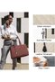 Women's 2-in-1 Lunch Handbag, 5.6-Inch Leak-Proof Handbag with Insulated Lunch Compartment, Large Capacity Work Handbag, Business Office Handbag - 5