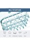 (3-Pack) Sock Drying Rack w/32 Clips - Mini Foldable Hanging Clothes Rack - Foldable Rotating Clothes Rack - For Socks - Underwear & Small Items - 3