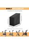 Spinning Bike Cover Protective Cover Indoor Outdoor Fitness Rainproof Sun-Repellent Dustproof Windproof Adjustable Cover 1 Piece Black - 3
