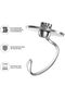 Dough hook/mixer attachment for KitchenAid 4.5/5QT stainless steel mixer/stapler/kneader - 2