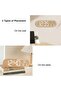 Digital wall clock with LED lighting, temperature display, and adjustable brightness, suitable for home use. - 2