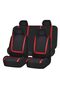 Full Set Fabric Car Seat Covers Universal Low-Back Front Solid Rear Washable SUVs Sedans Vans Red