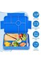 1350ml Kids Compartment Lunch Box with Cutlery, Breakfast & Snack Container for School & Daycare (Blue) - 5