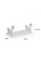2-Piece Bathroom and Kitchen Storage Rack, Adhesive Wall Mount, Strong Household Wall Hanging Rack - 2