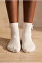 Women's Socks with Ribbon Accessories Ecru - 2