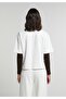 Regular Fit Polo Neck Plain Women's White Short Sleeve T-Shirt - 2