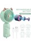 Portable handheld fan, mini USB fan with rechargeable battery and 3 wind speed settings. and compact personal fan, for girls/ladies/children's... - 4