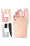Adjustable Silicone Gel Toe Separator – Hallux Valgus Supporter |   Bunion Corrector Big Toe Separator |   Soft and Flexible Gel Design |   For Daily Foot Care |   1 Pair Pink - 4