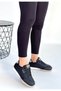 Tawen Black Leather Beige Sole Lace-Up Sports Shoes - 2